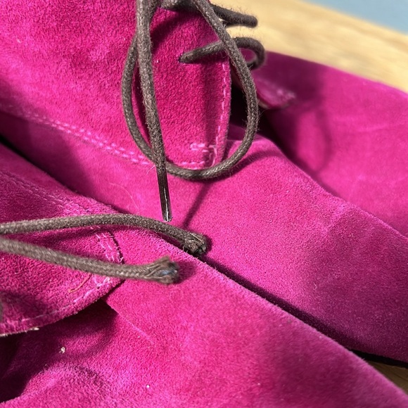 Atika Purple Suede Leather sole loafers size 39 US 9 - Picture 10 of 16